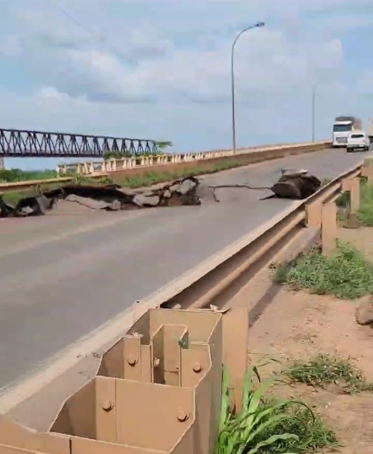 Vereador flagra momento em que asfalto racha e ponte desaba entre o Tocantins e o Maranhão; VÍDEO