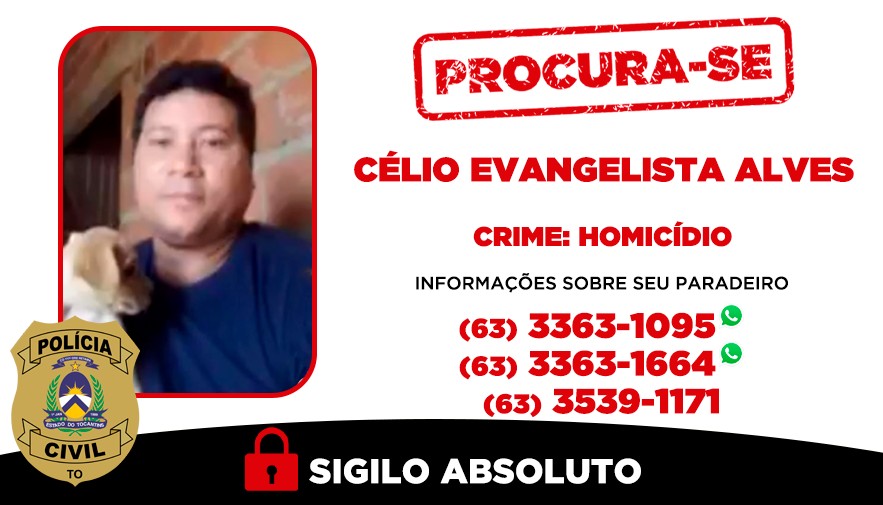 Suspeito de matar homem a facadas é procurado pela polícia e tem foto divulgada