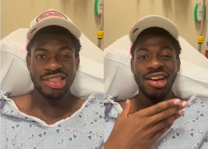 Lil Nas X é hospitalizado após perder o controle de um lado do rosto: ‘Não consigo nem rir direito’