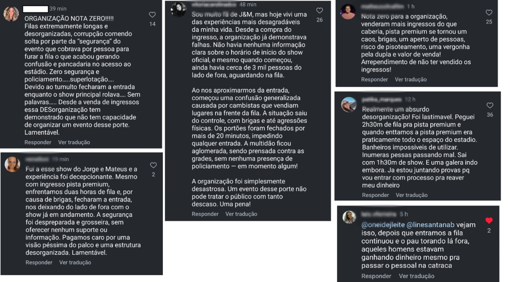 Venda de lugar na fila, agressões e pisoteamento: fãs de Jorge & Mateus narram tumulto na entrada do show da dupla no estádio do Pacaembu