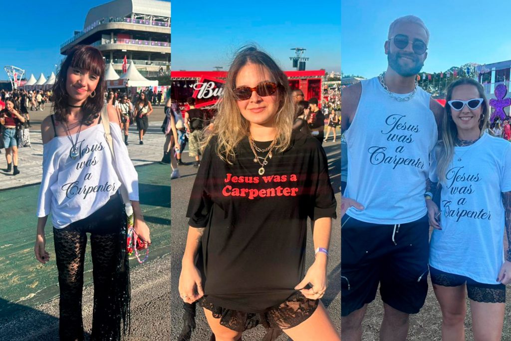 Jesus carpinteiro? Fãs de Sabrina Carpenter fazem ‘piada cristã’ no Lolla; entenda