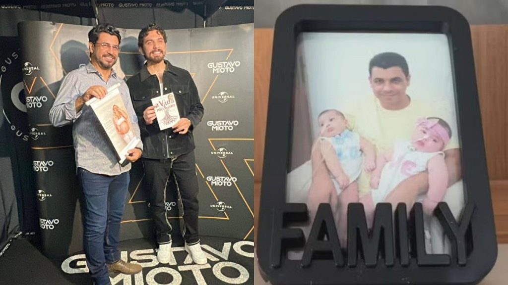 Gustavo Mioto encontra homem que inspirou a música ‘Impressionando os Anjos’ após perder a esposa no parto de gêmeos